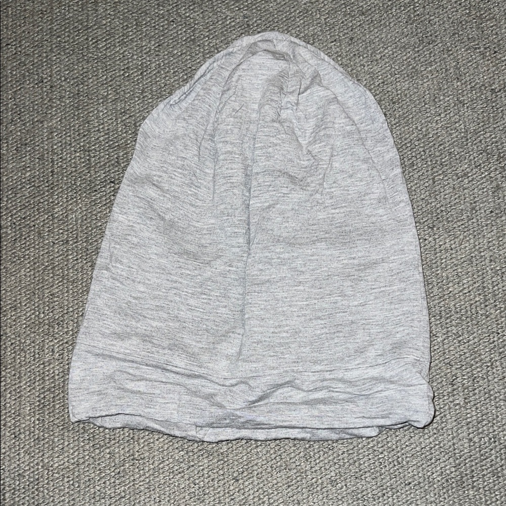 Gray Sleep Cap with Pure Mulberry Silk Lining